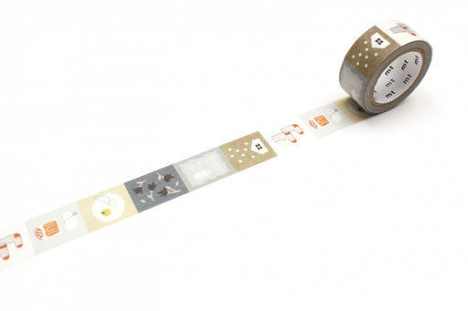 Kamoi Kakoshi Masking Tape Kamoi MT EX Motivo Otoño/Invierno MTEX1P2134971910298633 (10 juegos)