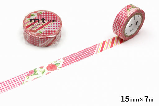 Kamoi Flower Red MTEX1P54R Nastro per mascheratura in carta lavorata Kamoi Kamoi MTEX1P54R