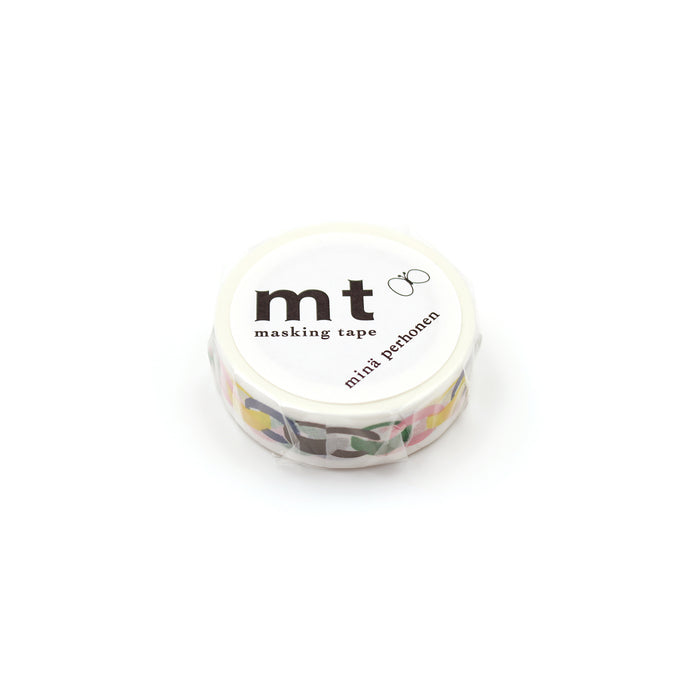 マスキングテープ mt x ミナ ペルホネン 1p ring・vivid  x  mtmina07 カモ井加工紙 マスキングテープ Kamoi 4971910179314（10セット）