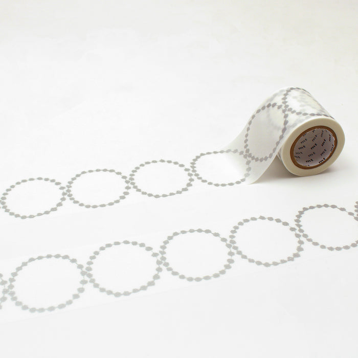 カモ井 mt マスキングテープ mt ミナペルホネン tambourine grande・silver MTMINA31(1個) カモ井加工紙 マスキングテープ Kamoi 4971910208007（10セット）