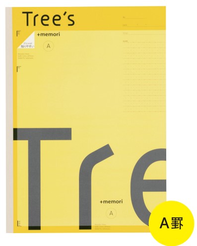 キョクトウ_Tree’ｓプラスメモリ罫（イエロー）A罫7ｍｍ幅37行TRPAA4イエロー/4901470511705（10セット）