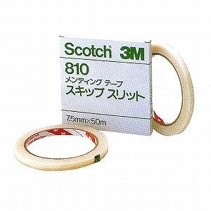 Sumitomo 3M [Scotch] Mending Tape Skip Slit (Core Diameter 76mm) 7.5mm x 50m Perforated 810 7.5 (10 sets)