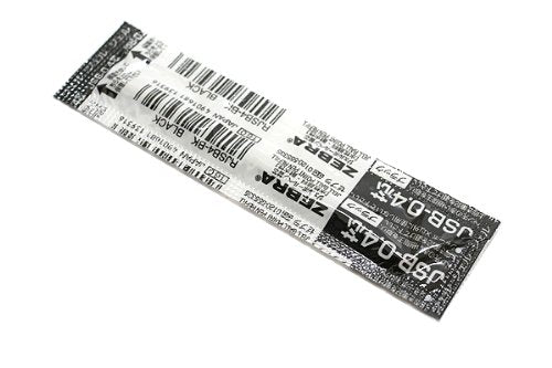 Recambio para bolígrafo de tinta de gel ZEBRA JSB-0.4 mina [negro] RJSB4BK (10 juegos)