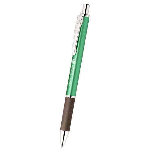 スラリ３００ ボールペン0.5mm【ブルーグリーン軸】黒インク BAS38-BG（10セット）