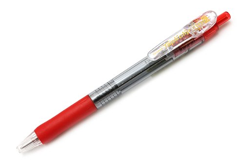 ゼブラ ノック式 タプリクリップボールペン １．０ｍｍ 赤（10セット）
