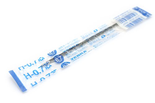 ゼブラ ボールペン用替芯Ｈ０．７芯 青 １本入（10セット）