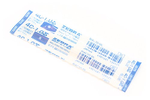 Zebra oil-based ballpoint pen refill 4C-1.0 lead [Blue] R4C10BL (10 sets)