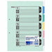 KOKUYO/Color partition card A4S 4901480040462 (10 sets)
