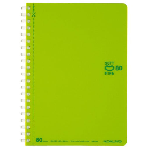 KOKUYO KOKUYO Su-SV348BT-LG [Soft Ring Dot B rigato 80 fogli B6 giallo verde] (10 set)