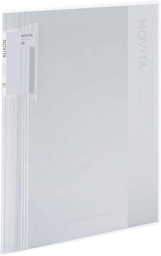 KOKUYO Archivador Libro Transparente Novita Tipo Fijo A4 60 Hojas Transparente La-NV60T 4901480366456 (10 Juegos)