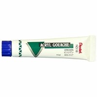 ぺんてる Pentel アクリルガッシュ ビリジアン WXR-T18（10セット）