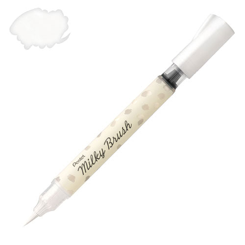 ぺんてる Pentel　ミルキーブラッシュ　ホワイトXGFH-PW4902506409768（10セット）