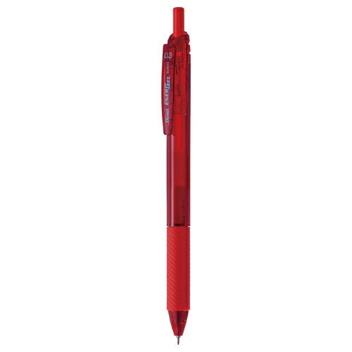 ぺんてる Pentel エナージェルＢＬＮ１２３　レッド　アカ　 BLN123-B（10セット）