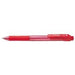 ぺんてる Pentel 油性ボールペン ドットイーボールペン 1.0mm 赤軸 赤インキ BK130-B（10セット）