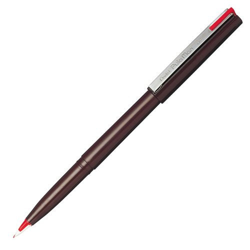 Pentel engangsfyldepen Plaman Red Ink JM20-BD (10 sæt)