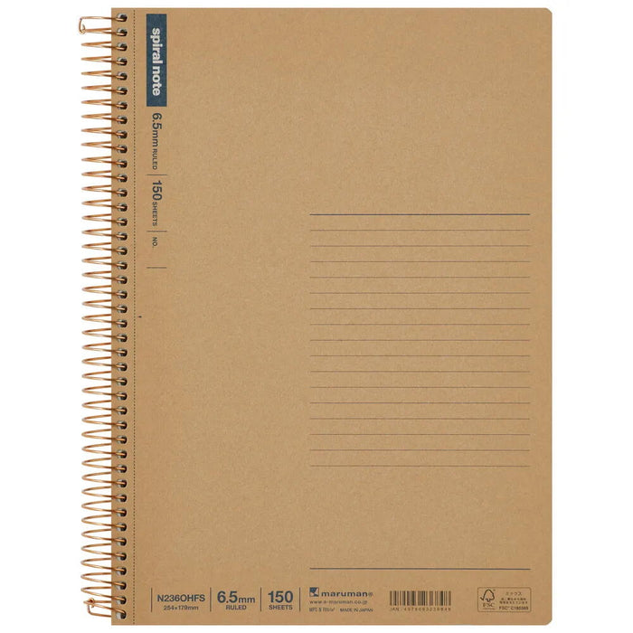マルマン Ｂ５スパイラルノートヨコケイ１５０マイ N236OHFS 4979093236848（2セット）