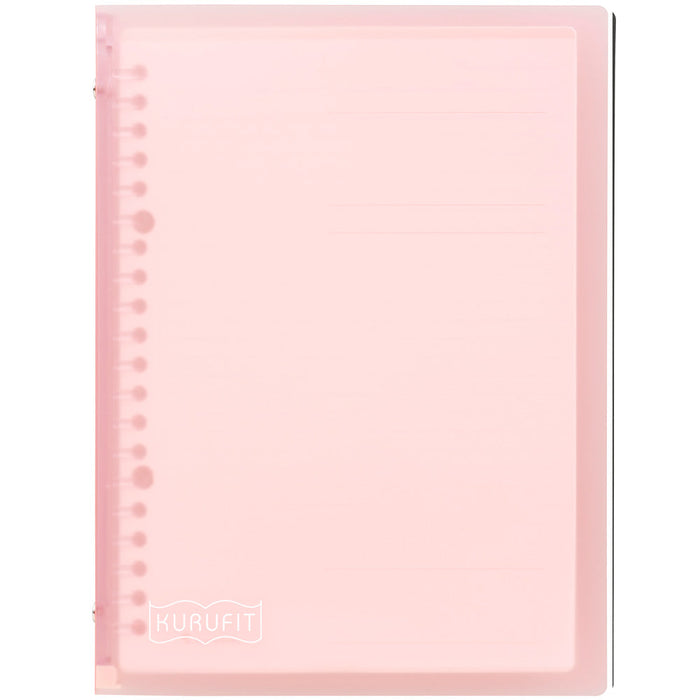 マルマン バインダー　クルフィット　A5　プラスチックバインダー　F091-38(Lピンク)（10セット）