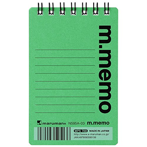 Maruman Memo M Memo 6mm ligné A7 Vert N595A-03 (10 jeux)
