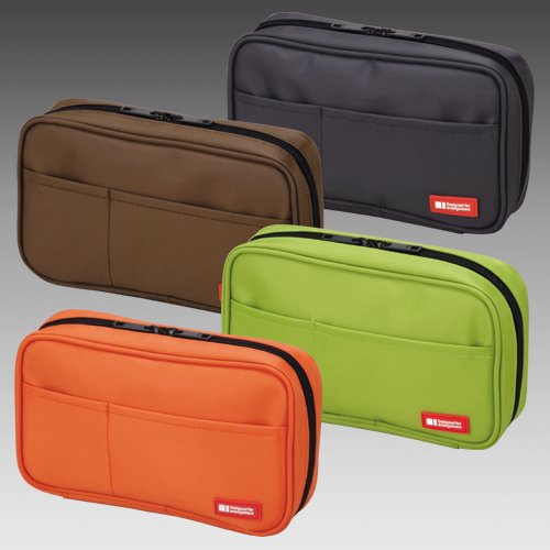 Lihitlove Pen Case A7551-4 Orange Book Type (10 sets)