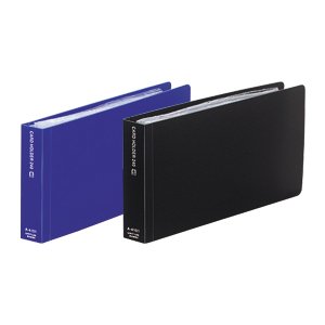 リヒトラブ カドロックカードホルダー 240名 A4101-8 青（10セット）
