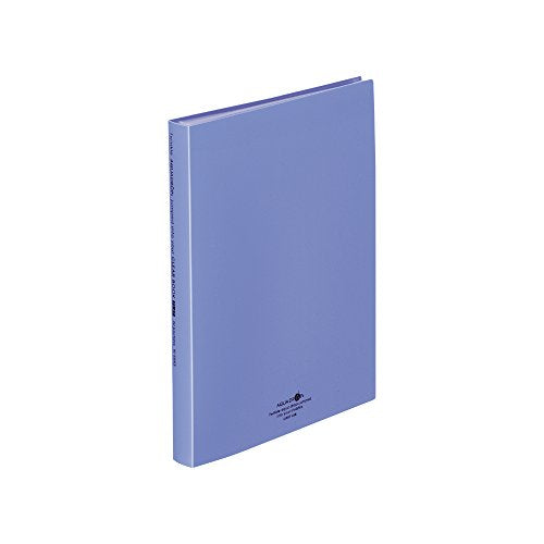 リヒトラブ クリヤーブックフラット A4S 青 40P N5063-8（10セット）