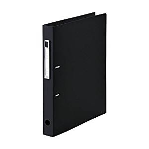 リヒトラブ D型リングファイル ツイストリング noie-style A4 2穴 ブラック F7684-24（10セット）