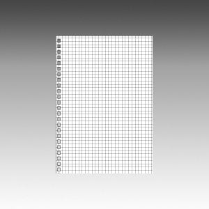 Lihitlove Twisted Ring Note Leaf A5 24-hole Graph 1 set = 30 sheets N1650S (10 sets)