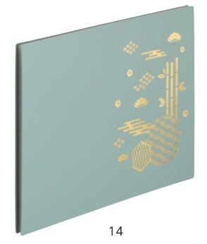 Licht Goshuin boek <spread size> Wit indigo 11 vakken A-373-14