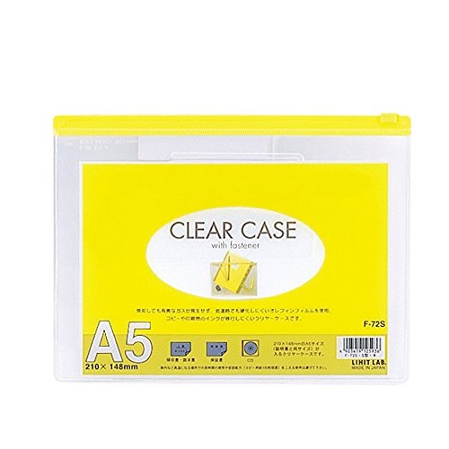 Lihitlove Étui transparent (horizontal) A5 Jaune F72S (10 jeux)