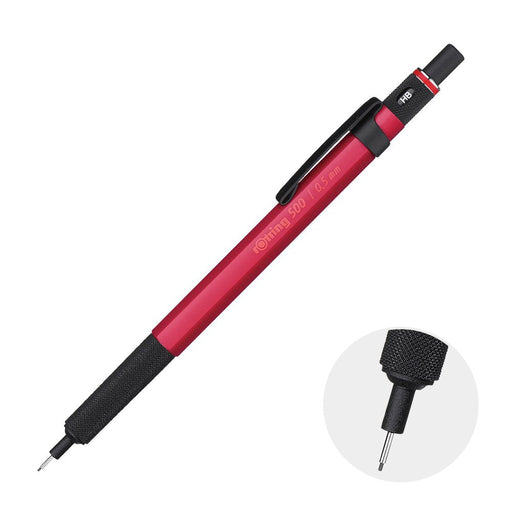 Rotring 500 Sharp Hangcel 0,5 Rood 2164107H 4938331909104 (10 sets)