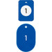 Open Industry Cloak Ticket Blue 1-20/BF-150-BU (10 sets)