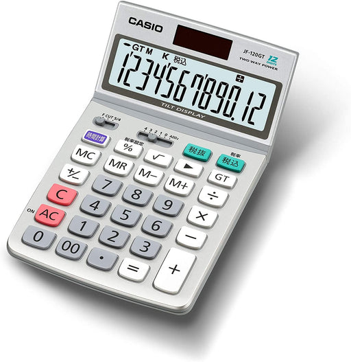 Casio Green aankoopwet-conforme rekenmachine 12 cijfers, typ gewoon JF-120GT-N Eco Mark-gecertificeerd 4971850179689 (10 sets)