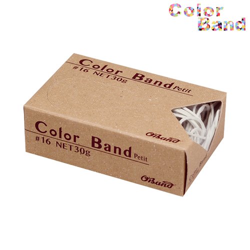 Kyowa Oband gummibånd farvebånd Petit 30 g hvid GGC-030-WT (10 sæt)