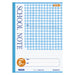 Kyokuto school notebook plaid pattern 5mm grid blue LMC5GB (10 sets)