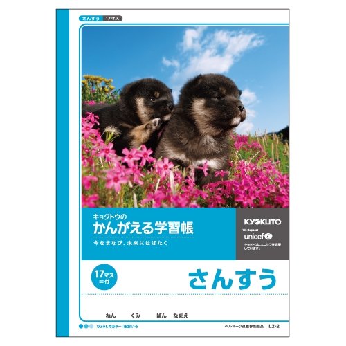 キョクトウ かんがえる学習帳 さんすう 17マス=付 L2（10セット）