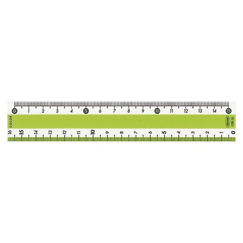 Kyoei Plastic Kleur Rechte Liniaal Groen CPK-15-G (10 sets)