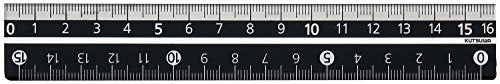 クツワ STAD カラー定規 16cm KB027BK ブラック（10セット）
