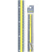 クツワ モジサシ定規（１８ＣＭ） KB034GY　4901478184840（5セット）