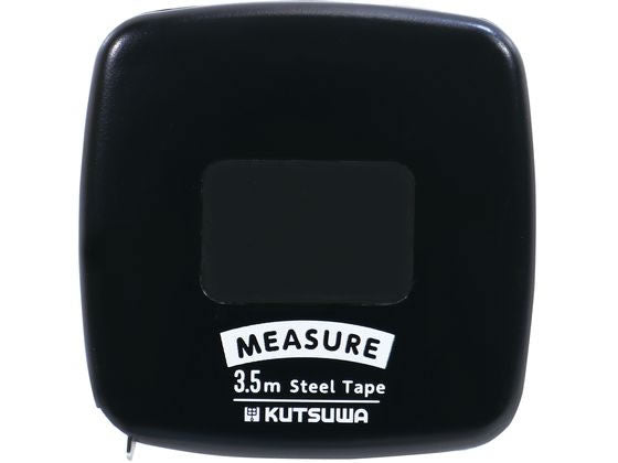 クツワ 超薄型メジャー３．５Ｍブラック MJ006BK　4901478186295