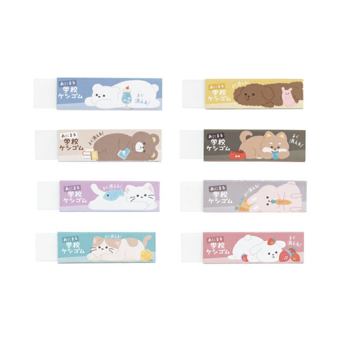 クツワ あにまる学校ケシゴム RE049　4901478186516