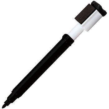 白板マーカー細字 イレーザーキャップ付 黒 WBK-SG＃49（10セット）