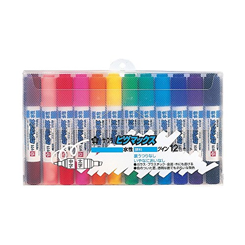 サクラクレパス 水性ペン ピグマックスツイン 12色 ZPK-T12（10セット）