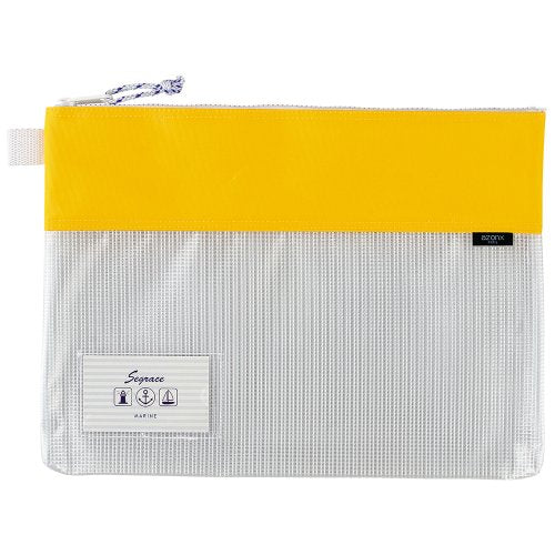セキセイ セグレス メッシュケース A4タイプ イエロー AZ-2327（10セット）