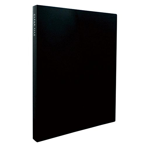 SEKISEI Album Pocket Helder Bestand Hoog Transparant A4-S 40 Zakken A4 51 ~ 100 Vellen Zwart KP-2514 (10 Sets)