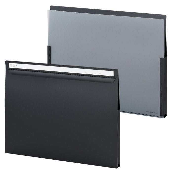 Cartella ribaltabile Sekisei A4 orizzontale nera SEL-2801-60 4974214183681