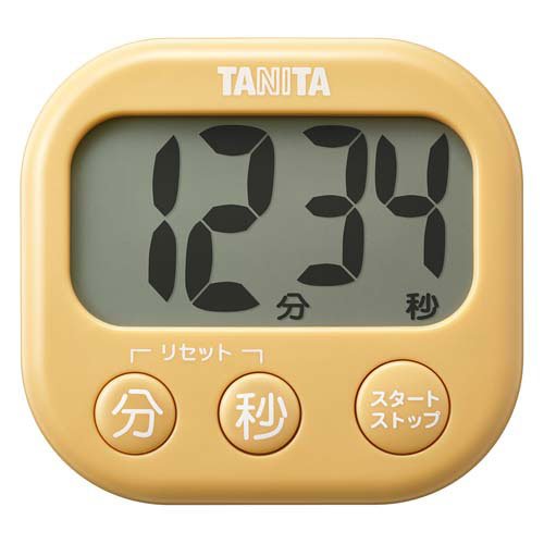 タニタ 抗菌でか見えタイマー TD-429-YL 4904785177345