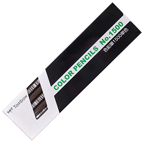 Tombow Buntstifte 1500, einfarbig, 1500-32 Dunkelbraun, 1 Dutzend (10 Sets)