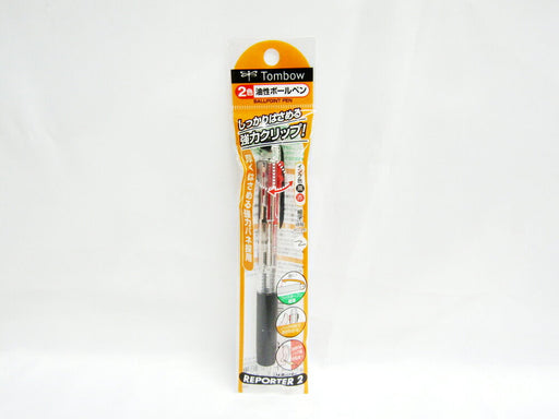Tombow Pencil 2-farvet oliebaseret kuglepen Reporter 2 0,7 mm gennemsigtig FCB-124 (10 sæt)