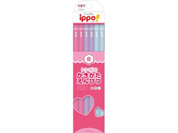 Lápiz de dibujo Tombow ippo B eje hexagonal liso rosa KB-KPW04-B (10 juegos)