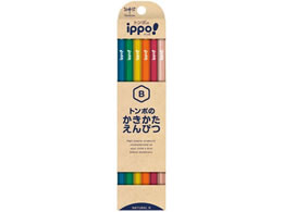 トンボ　ippoイッポ　かきかた鉛筆　B　六角軸　 ナチュラル　KB-KNN04-B（10セット）